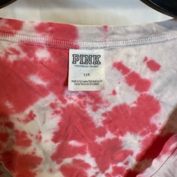 Victoria’s Secret PINK Ohio State Buckeyes Tie-Dye V-Neck Tee – Brutus Graphic - Picture 2 of 4